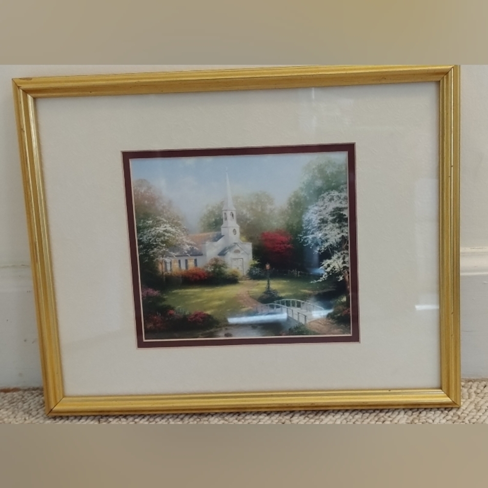 Thomas Kinkade Framed Church Print